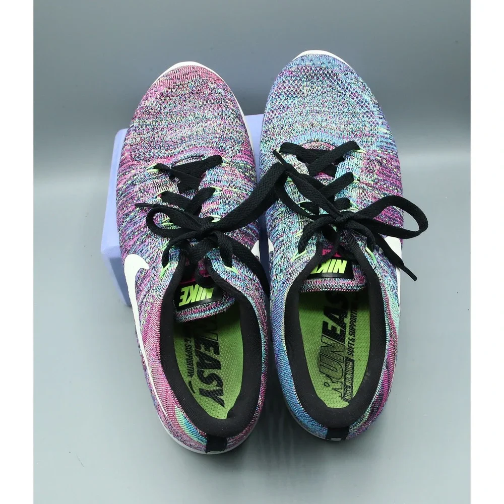 Nike LunarEpic Low Flyknit 2 Multicolor Running Shoes 843765-002 Womens 9.5